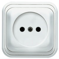 NIESSEN 1503 BL BASE ENCHUF.BIPOLAR 2P BL.OVER