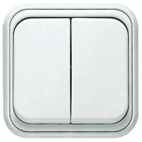 NIESSEN 1511 BL DOBLE INTERRUPTOR OVER BL.