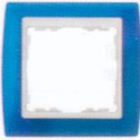 SIMON 82613-64 MARCO 1 EL.AZ.TRASLUCIDO/ZOCALO BL.S.82