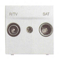 SCHNEIDER ELECTRIC U3.454.18 TOMA R-TV/SAT UNICA BL.POLAR S.UNICA