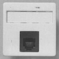 NIESSEN 2217.6 BA TOMA TELEF.6V S.STYLO BLANCO ALPINO