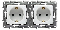 LEGRAND 664746 BASE DBL.NILOE 2P+T AUT.PROT.INFERIOR BL