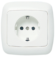 NIESSEN 8288.2 BA BASE ENCHUF.2P+T LAT.SCHUKO C/MARCO ARCO