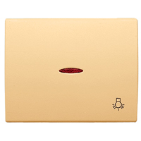 NIESSEN 8404.4 CS TECLA PULS.C/VIS.LUZ OLAS COBRE DORADO