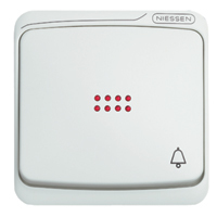 NIESSEN 8704.3 BA TECLA PULS.C/VISOR TIMBRE S.ARCO