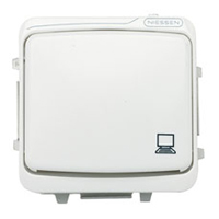 NIESSEN 8718.2 BA TAPA P/2 SOPORTES CONECTOR INFORM.BL.ALP