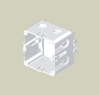 UNEX 73702 CAJA ALEMANA MONT.DIRECTO BL.60 PVC