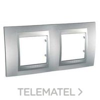 SCHNEIDER ELECTRIC MGU6.004.30 MARCO PLUS 2 ELEMENTOS ALUMINIO