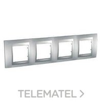 SCHNEIDER ELECTRIC MGU6.008.30 MARCO PLUS 4 ELEMENTOS ALUMINIO
