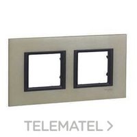 SCHNEIDER ELECTRIC MGU68.004.7A2 MARCO 2 ELEMENTOS ALUM.APPLE