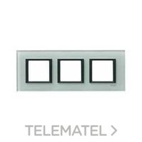 SCHNEIDER ELECTRIC MGU68.006.7C3 MARCO 3 ELEMENTOS CRISTAL GR.