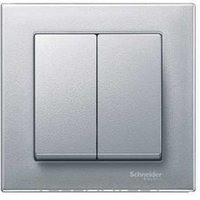 SCHNEIDER ELECTRIC MTN433560 TECLA DOBLE ELEGANCE ALUM.