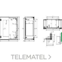 SCHNEIDER ELECTRIC NSYPLM54 ARMARIO POLYMEL C/PTA.530x430x200