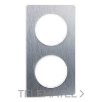 SCHNEIDER ELECTRIC S520804J MARCO TOUCH 2 ELEMENTOS ALUM.CEPILLADO