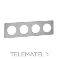 SCHNEIDER ELECTRIC S520808K MARCO TOUCH 4 ELEMENTOS ALUMINIO MARTELE