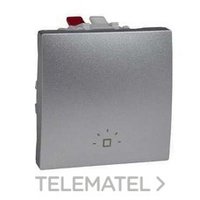 SCHNEIDER ELECTRIC U3.206.30L PULS.ANCHO LUZ.ALUMINIO S.UNIC TOP