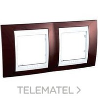 SCHNEIDER ELECTRIC U6.004.851 MARCO 2 EL.HORIZ.BL/TERRACOTA UNICA PLUS