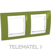 SCHNEIDER ELECTRIC U6.004.866 MARCO 2 EL.HORIZ.BL/VD.PIST.S.UNICA PLUS