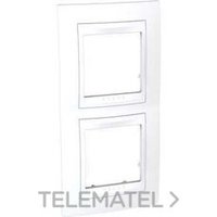 SCHNEIDER ELECTRIC U6.004V.18 MARCO 2ELEM.VERT.BL/BL S.UNICA PLUS