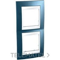 SCHNEIDER ELECTRIC U6.004V.854 MARCO 2 EL.VERT.BL/AZ.GLACIAR UNICA PLUS