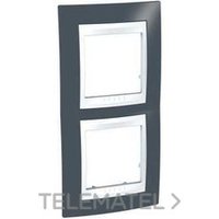 SCHNEIDER ELECTRIC U6.004V.877 MARCO 2 EL.VERT.BL/GR.PIZARRA UNICA PLUS