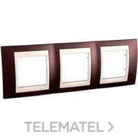 SCHNEIDER ELECTRIC U6.006.551 MARCO 3 EL.HORIZ.MF/TERRACOTA UNICA PLUS