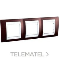 SCHNEIDER ELECTRIC U6.006.851 MARCO 3 EL.HORIZ.BL/TERRACOTA UNICA PLUS