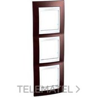 SCHNEIDER ELECTRIC U6.006V.851 MARCO 3ELEM.VERT.BL/TERRACOTA UNICA PLUS