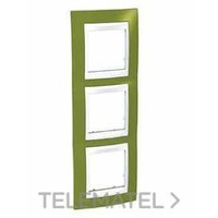 SCHNEIDER ELECTRIC U6.006V.866 MARCO 3ELEM.VERT.BL/VD.PIST.UNICA PLUS