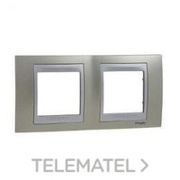 SCHNEIDER ELECTRIC U66.004.095 MARCO 2ELEM.HORIZ.TIT S.UNICA TOP ALUM.
