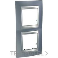 SCHNEIDER ELECTRIC U66.004V.097 MARCO 2ELEM.VERT.GR.UNICA TOP ALUM.