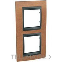 SCHNEIDER ELECTRIC U66.004V.2M2 MARCO 2ELEM.VERT.CEREZO UNICA TOP GF