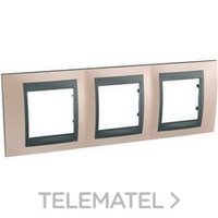 SCHNEIDER ELECTRIC U66.006.296 MARCO 3ELEM.HORIZ.COBRE UNICA TOP GF