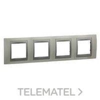 SCHNEIDER ELECTRIC U66.008.092 MARCO 4ELEM.HORIZ.BL.UNICA TOP ALUM.