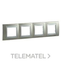 SCHNEIDER ELECTRIC U66.008.095 MARCO 4ELEM.HORIZ.TIT UNICA TOP ALUM.