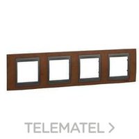 SCHNEIDER ELECTRIC U66.008.2M2 MARCO 4ELEM.HORIZ.CEREZO UNICA TOP GF