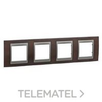 SCHNEIDER ELECTRIC U66.008.2M3 MARCO 4ELEM.HORIZ.WENGUE UNICA TOP GF