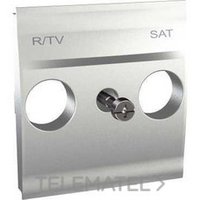 SCHNEIDER ELECTRIC U9.441.30 CARAT.TOMA R-TV/SAT ALUMINIO S.UNICA TOP