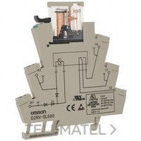 OMRON 225271 RELE SPDT 6A BORNA+BASE PUSH-IN 24VCA/CC G2RV-SL500 AC/DC 24