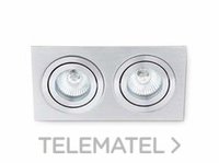 FARO 43384 LUMINARIA EMPOT.PLANO-2 2xMR16 50W PT