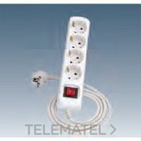 SIMON 10424-31 BASE CUADRUPLE TT LAT.+CONEX.+INT.