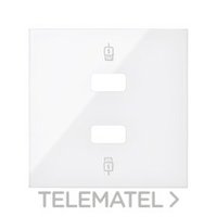 SIMON 10001096-130 TAPA CARGADOR USB DOBLE S.100 BL.