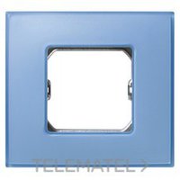 SIMON 27771-63 PLACA 1 ELEM.S.27 AZUL MATE