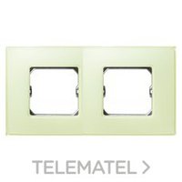 SIMON 27772-61 PLACA 2 ELEM.S.27 AMARILLO MATE