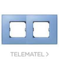 SIMON 27772-63 PLACA 2 ELEM.S.27 AZUL MATE