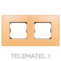 SIMON 27772-64 PLACA 2 ELEM.S.27 SALMON MATE