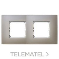 SIMON 27772-65 PLACA 2 ELEM.S.27 GRIS MATE