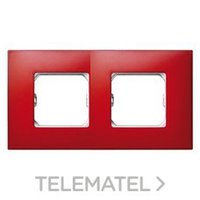 SIMON 27772-66 PLACA 2 ELEM.S.27 ROJO MATE