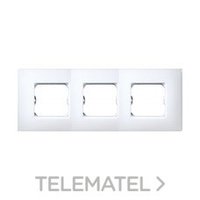 SIMON 27773-60 PLACA 3 ELEM.S.27 BLANCO MATE