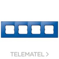 SIMON 27774-67 PLACA 4 ELEM.S.27 AZUL ELECTRICO MATE